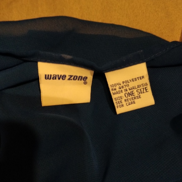 Blue tie swim skirt cover-up one size - Picture 2 of 3